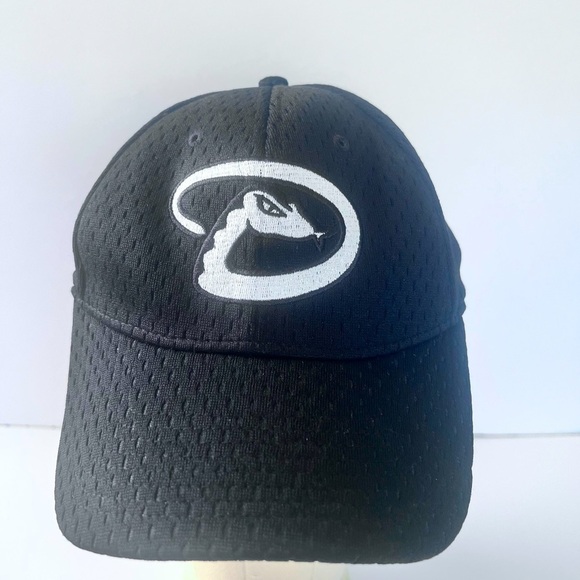 ARIZONA DIAMONDBACKS CAP OUTDOOR CAP PROFLEX SZ M/L BLACK WHITE - Picture 2 of 5